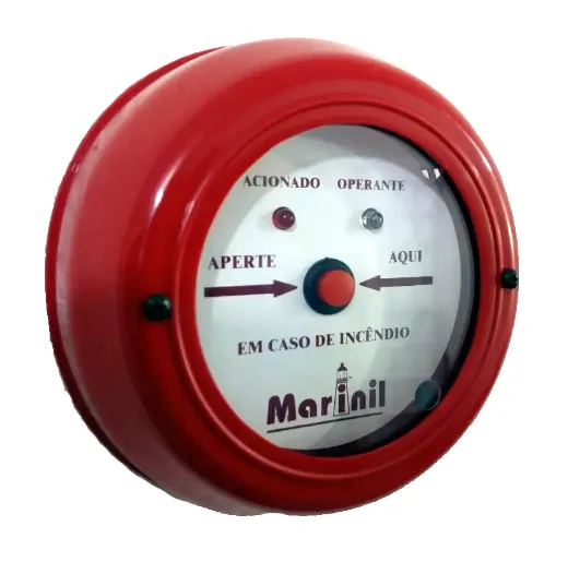 Botoeira de acionamento manual do alarme de incêndio