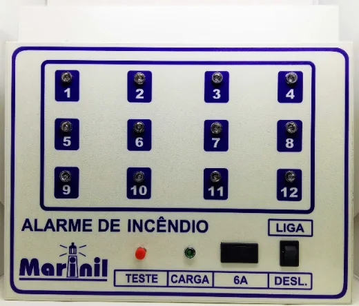 Central de alarme para 12 laços