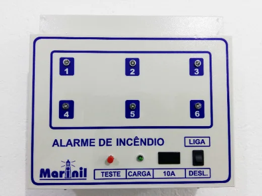 Central de alarme para 6 laços